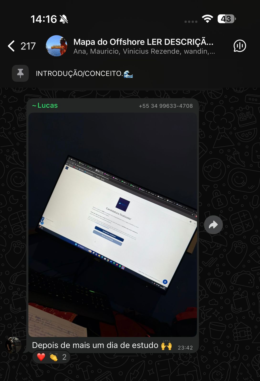 Depoimento de Lucas - estudando com a mentoria