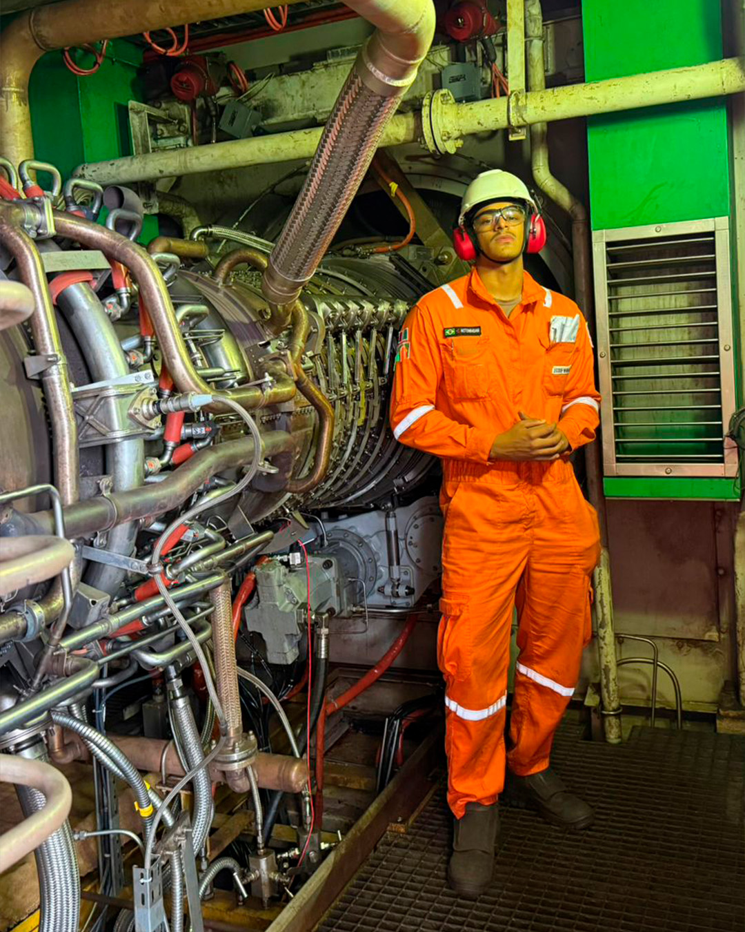 Washington na sala de máquinas